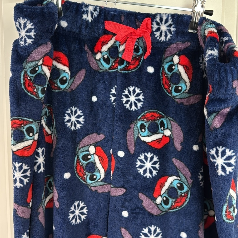 Disney Stitch Fleece Pajama Pants - Picture 2 of 3